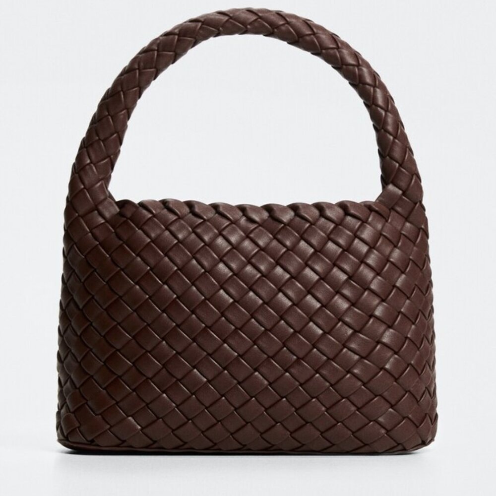 Mango Braided design bag Chocolate
